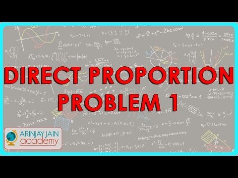 404.CBSE Class VIII, ICSE Class VIII - Mathematics - Direct Proportion Problem 1.mp4