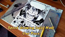 Speed drawing Luffy Haki -One Piece-