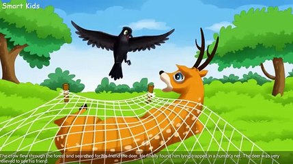 Four Clever Friends and a Hunter | Cartoon for kids | Story for Children | Stories for Kid