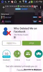 Android App "Who deleted Me On Facebook" Review