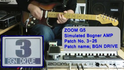 Compared ZOOM G5 With POD HD In Several Preset Drive Patch Sounds. / Fender 50th Lon Star Strat.
