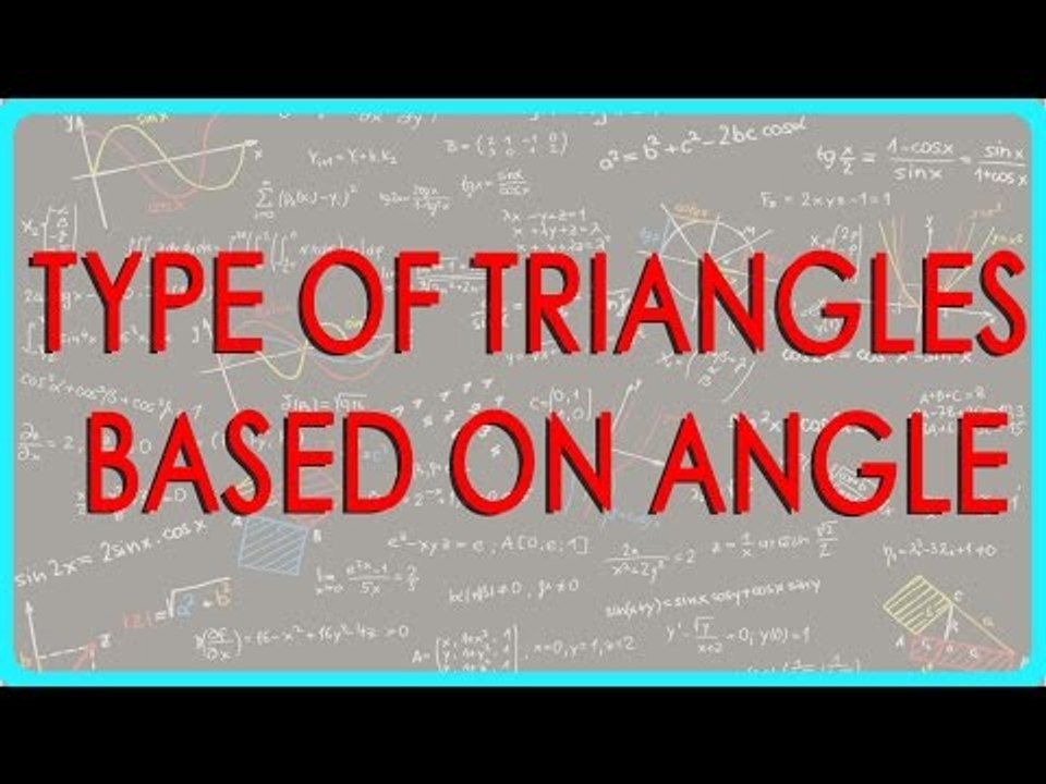 417.CBSE Class VI Maths,  ICSE Class VI Maths -  Type of Triangles - Based on Angle