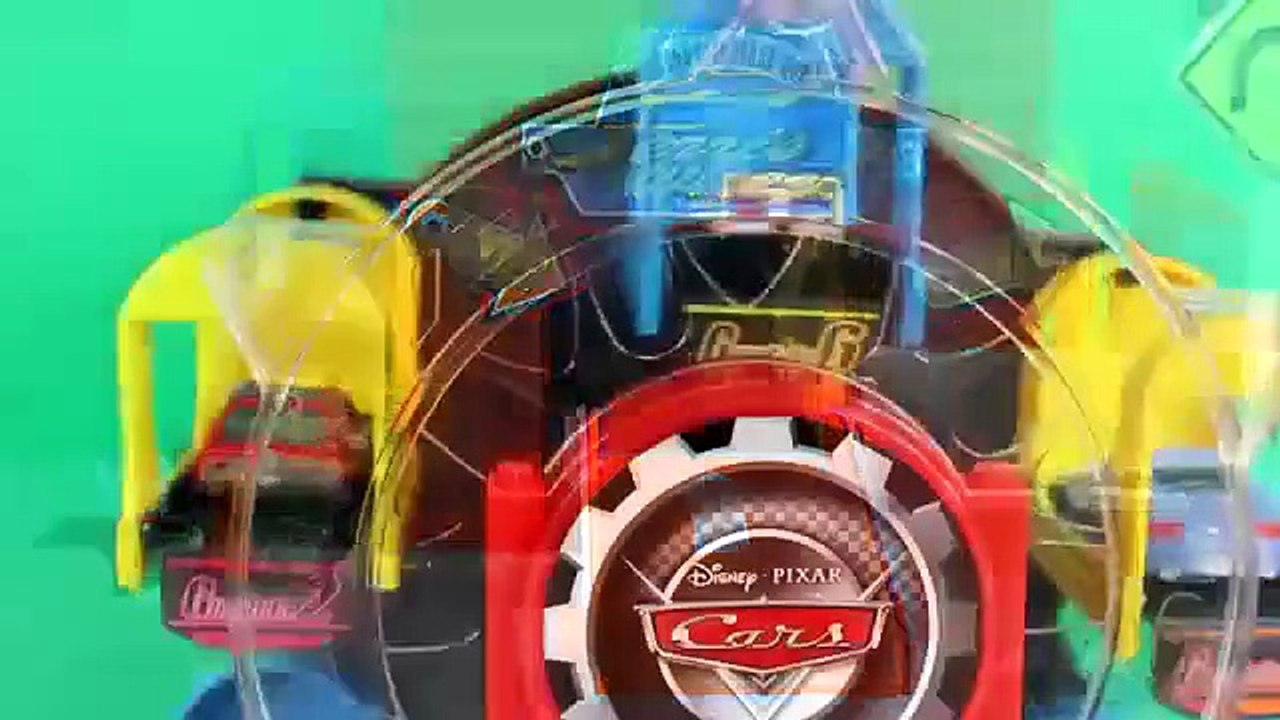 Disney Pixar Cars Lightning McQueen Mater Sally Go On Ferris Wheel Sheriff Brings Lemons To Jail