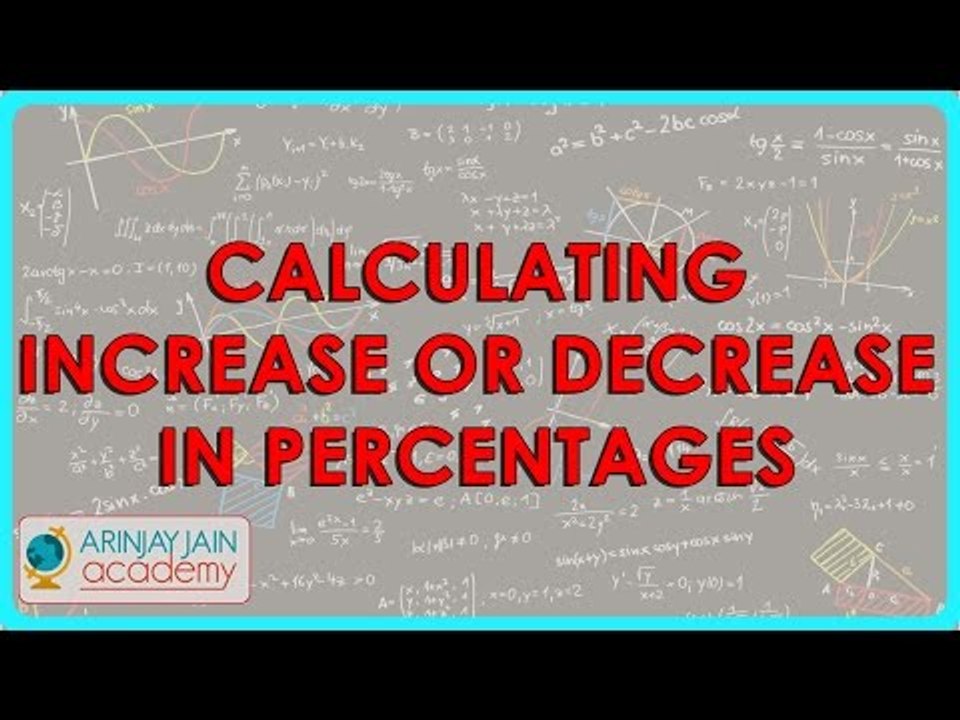432.Mathematics Class VIII - Calculating increase or decrease in percentages