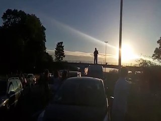 Concert AC/ DC sur l'autoroute de la mer (Belgique)