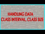 1357. CBSE Class VIII, ICSE - Mathematics Handling Data   Problem on class interval, class size