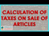 431.CBSE Class VIII, ICSE Class VIII - Mathematics - Calculation of taxes on sale of articles