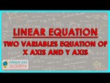 1342. Mathemtatics   Class ix   Linear equations in two variables   Equation of x axis and y axis