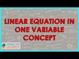 1381, CBSE Class VIII, ICSE Class VIII - Mathematics - Linear Equation in One Variable - Concept