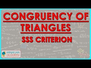 1413. Mathematics Class VII -  Congruency of Triangles - SSScriterion