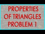 130-CBSE Class VIII, ICSE Class VIII - Mathematics Properties of Triangles - Problem 1