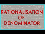 1421. CBSE Math Class IX, ICSE Class 9 -   rationalisation of denominator