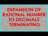 111-CBSE Math Class IX, ICSE Class 9 -   Expansion of rational number to decimals - Terminating