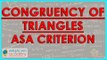 1415. $ CBSE Class VII Maths,  ICSE Class VII Maths -   Congruency of Triangles - ASA criterion