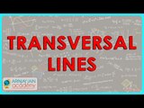 117- CBSE Class VI Maths,  ICSE Class VI Maths -  Transversal lines