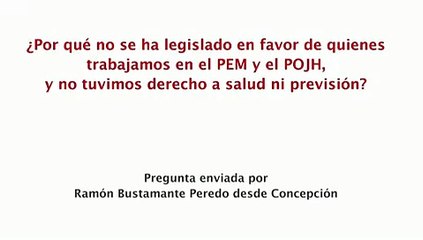 Diputado José Miguel Ortiz Novoa (DC) sobre ex trabajadores de programas PEM y POJH