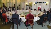 President working  dinner with  central eastern european leaders Warsaw, Poland