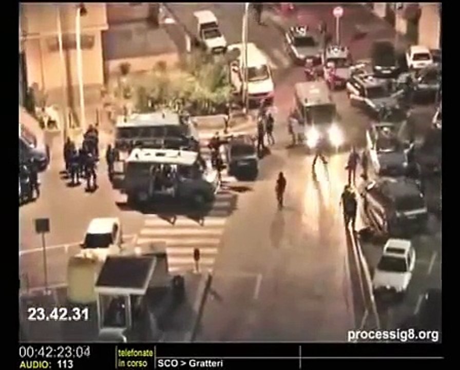 2001 Genova G8 filmati dell'irruzione alla Diaz/Pertini