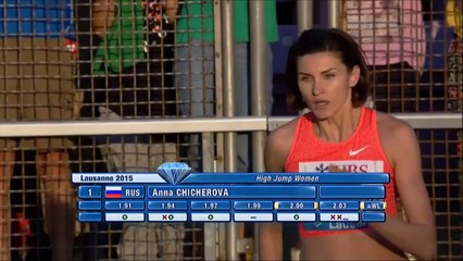 saut en hauteur F – DL Lausanne 2015 (Anna Chicherova gagne à 2m03, MPM)