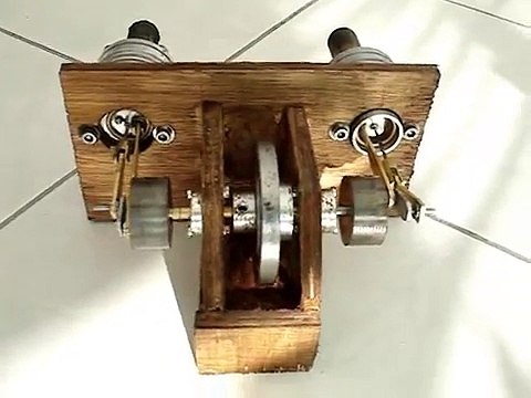 Moteur Stirling Béta Bicylindre - fabrication maison