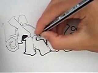 Graffiti on paper