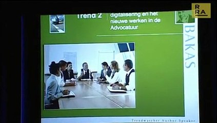 Adjiedj Bakas op het symposium van RRA Advocaten N.V.