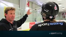 Hayley Wickenheiser puts her hockey skills to the test with Sport Testing