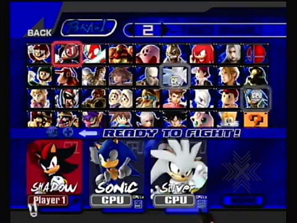 SSBB: Sonic Vs. Shadow Vs. Silver