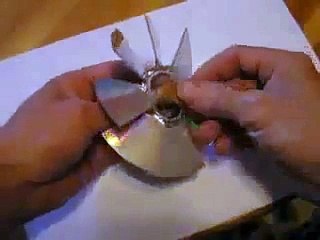 How to make a fan from old  CD