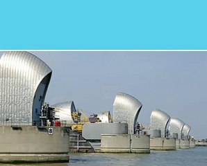 Film shows how the Thames flood barrier works