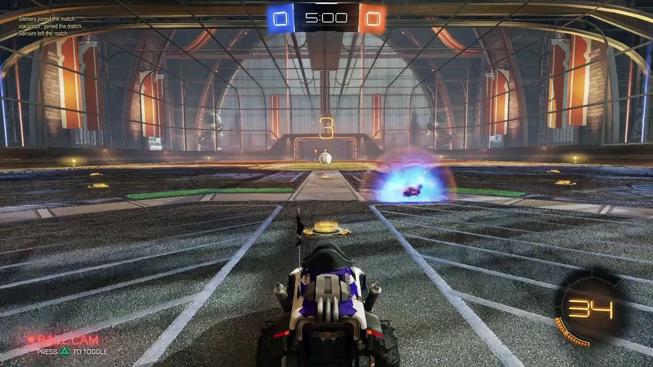 Goalkeeper fake out.