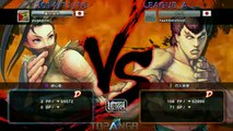 USF4 - EX Pugera (Ibuki) vs Fuudo (Fei Long) - TL4A Round6 Battle7