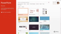 Training: Create your first PowerPoint 2013 presentation: Start using PowerPoint - Video 1 of 5