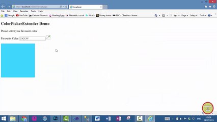 ASP.NET Ajax "ColorPickerExtender" Control Tutorial In Urdu