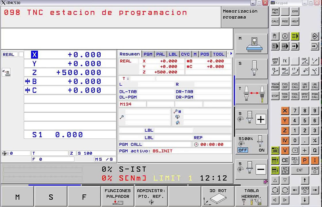 Heidenhain CNC simulator ITCN Mill Programming & Operating Instructions tutorial