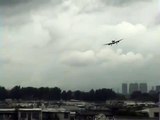 Japan Air Lines Boeing 767 landing Hong Kong Kai Tak Airport 香港  启德机场 2