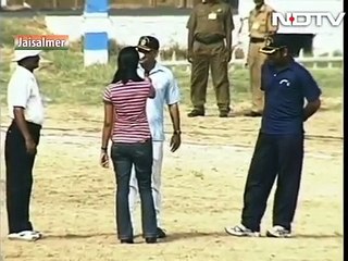 MS Dhoni playing in Cricket with Local Area Team