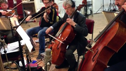 Rob Mathes recording Fall Out Boy Strings in London 2013
