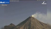 Colima Volcano Eruption 2015 - Mexico's Colima volcano's eruption caught on camera | HOT N
