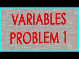 $ CBSE Class VI Maths,  ICSE Class VI Maths -   Variables Problem 1