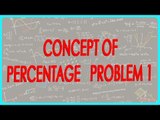 159-$ CBSE Class VI Maths,  ICSE Class VI Maths -  Concept of percentage   Problem 1