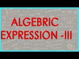 CBSE Class VI maths,  ICSE Class VI maths -   Algebric expression   iii
