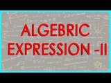 CBSE Class VI maths,  ICSE Class VI maths -   Algebric expression   ii