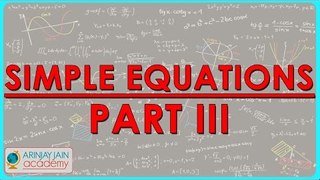 $ CBSE Class VII Maths,  ICSE Class VII Maths -   Simple equations Part III