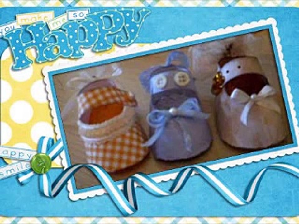 Paper baby shoes