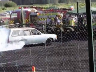 Dargaville burnout comp 2010 13b  on fire
