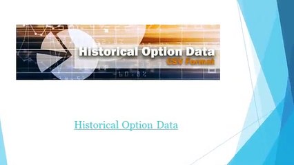 Historical Option Data