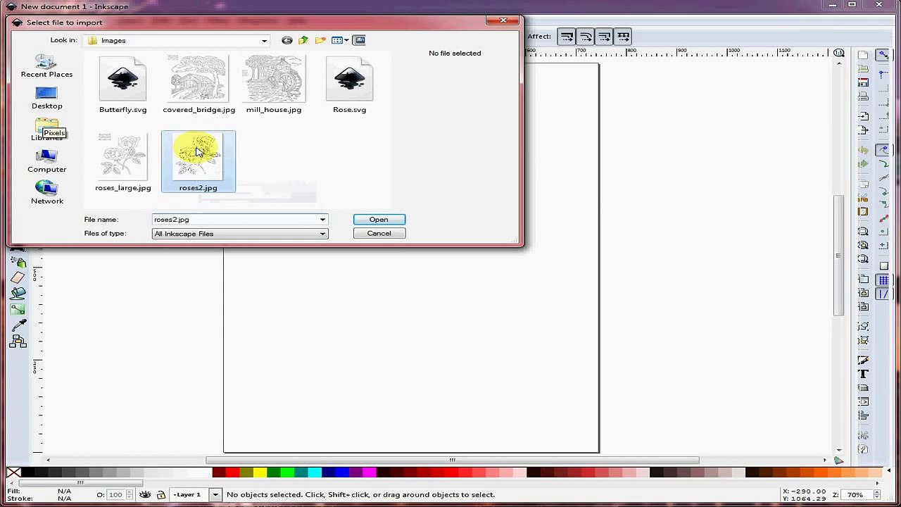 Trace Bitmap with Inkscape