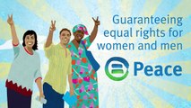 Guaranteeing equal rights for women and men = Peace