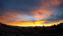 Bright Orange Sunset Time-Lapse (In 4K) Bullhead City, AZ.